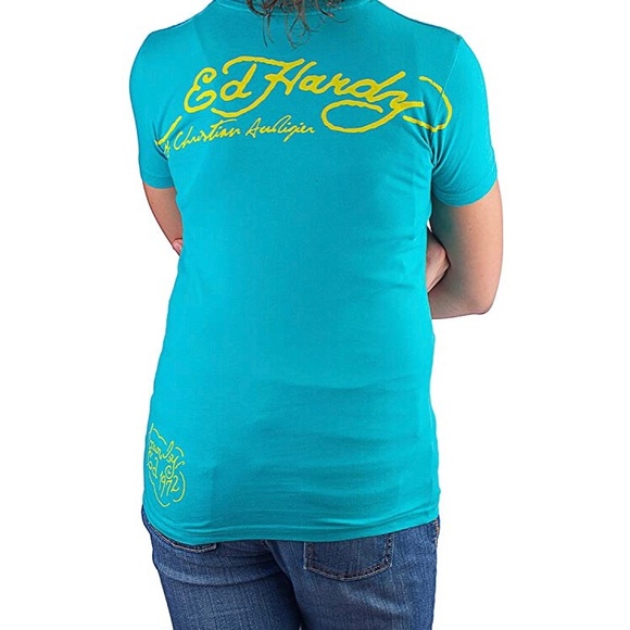 NWT Ed Hardy Big Girl’s Kid Geisha T-Shirt - Picture 2 of 2